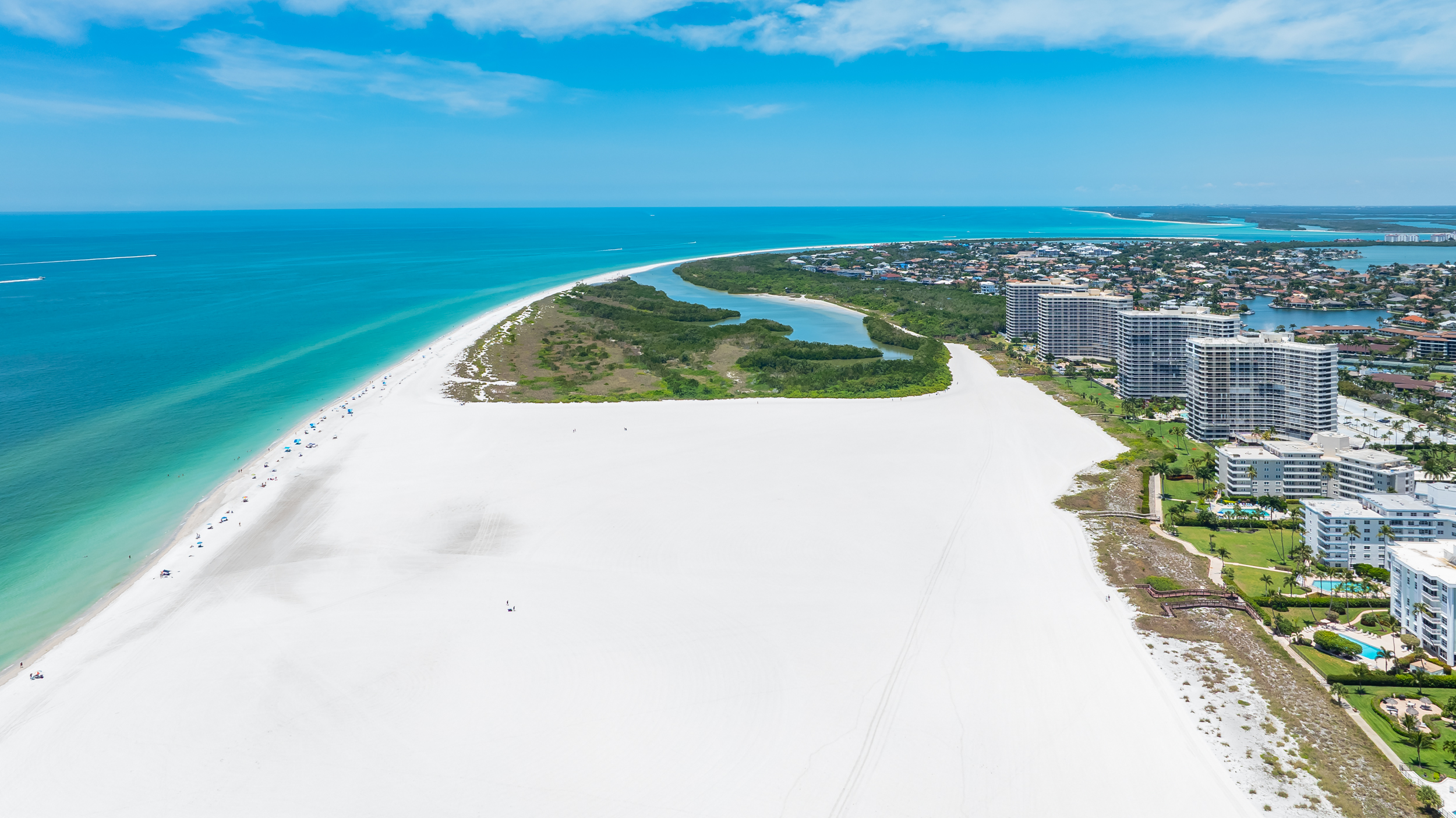 Marco Island Beach Aerial Stock Photography