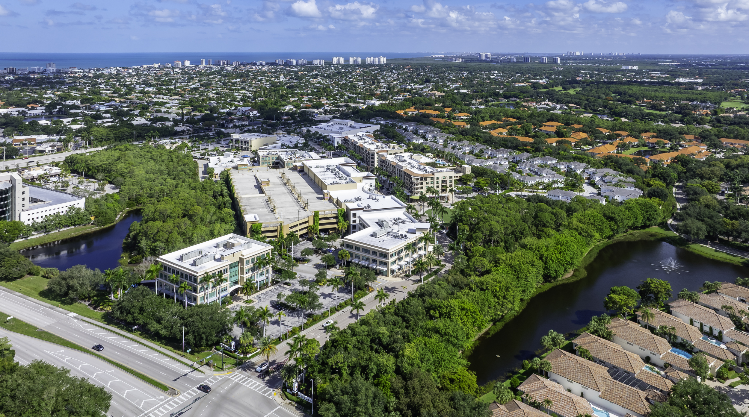 Mercado Naples Aerial Stock Photography