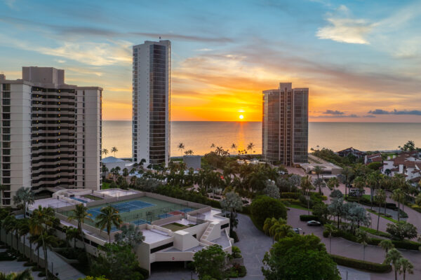 Park Shore Twlight Aerial Stock Photography-2