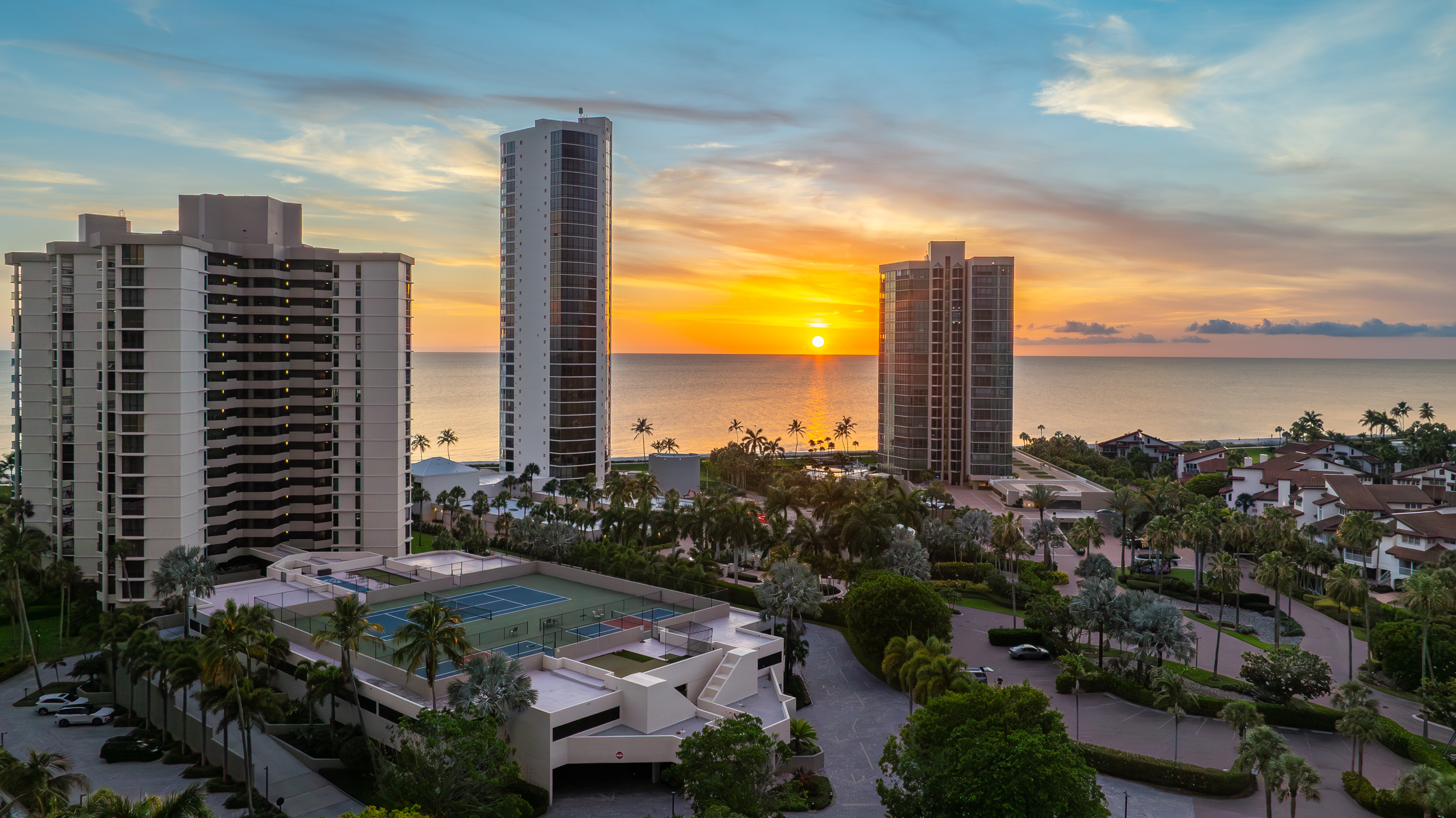 Park Shore Twlight Aerial Stock Photography-2