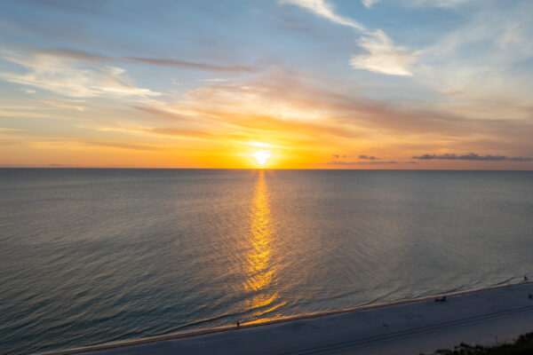 Park Shore Twlight Aerial Stock Photography