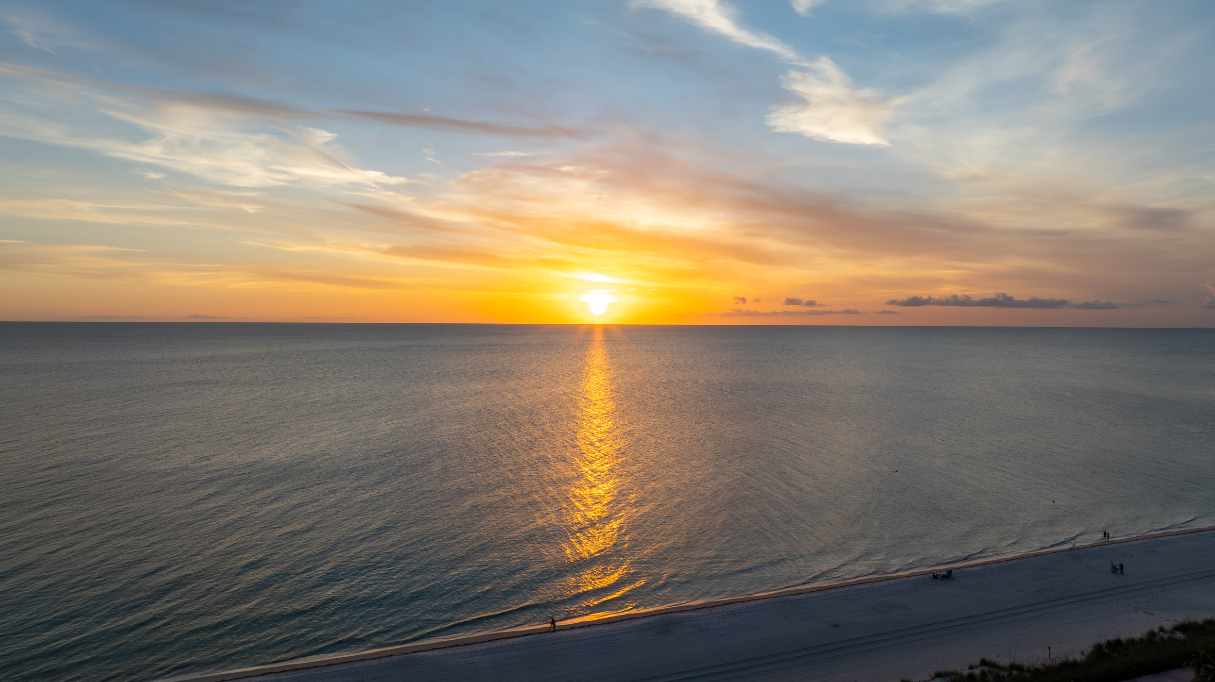 Park Shore Twlight Aerial Stock Photography