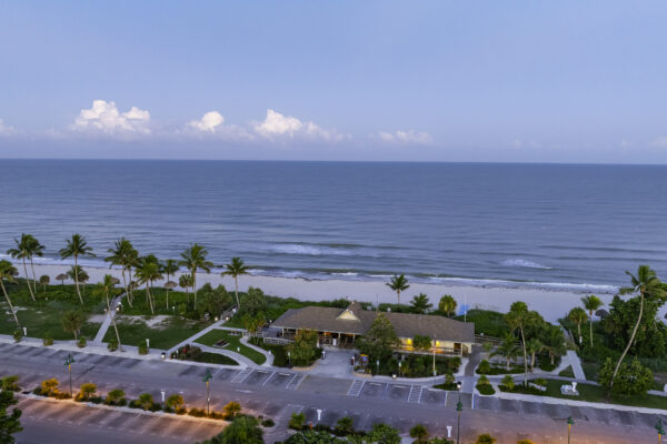Lowdermilk Park Beach Sunrise Naples Aerial Stock Photography-2