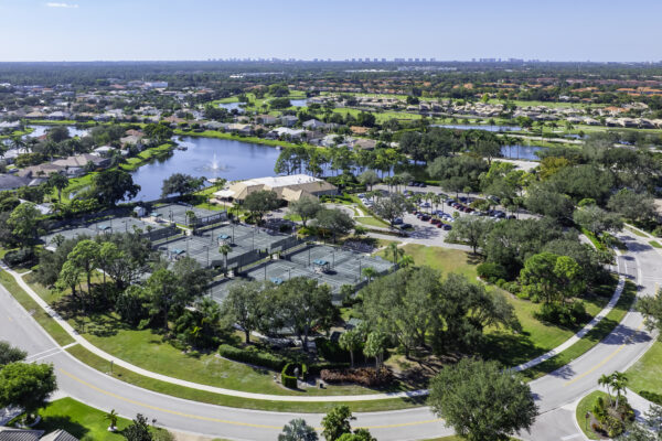 Longshore Lakes Naples Aerial Stock Photography