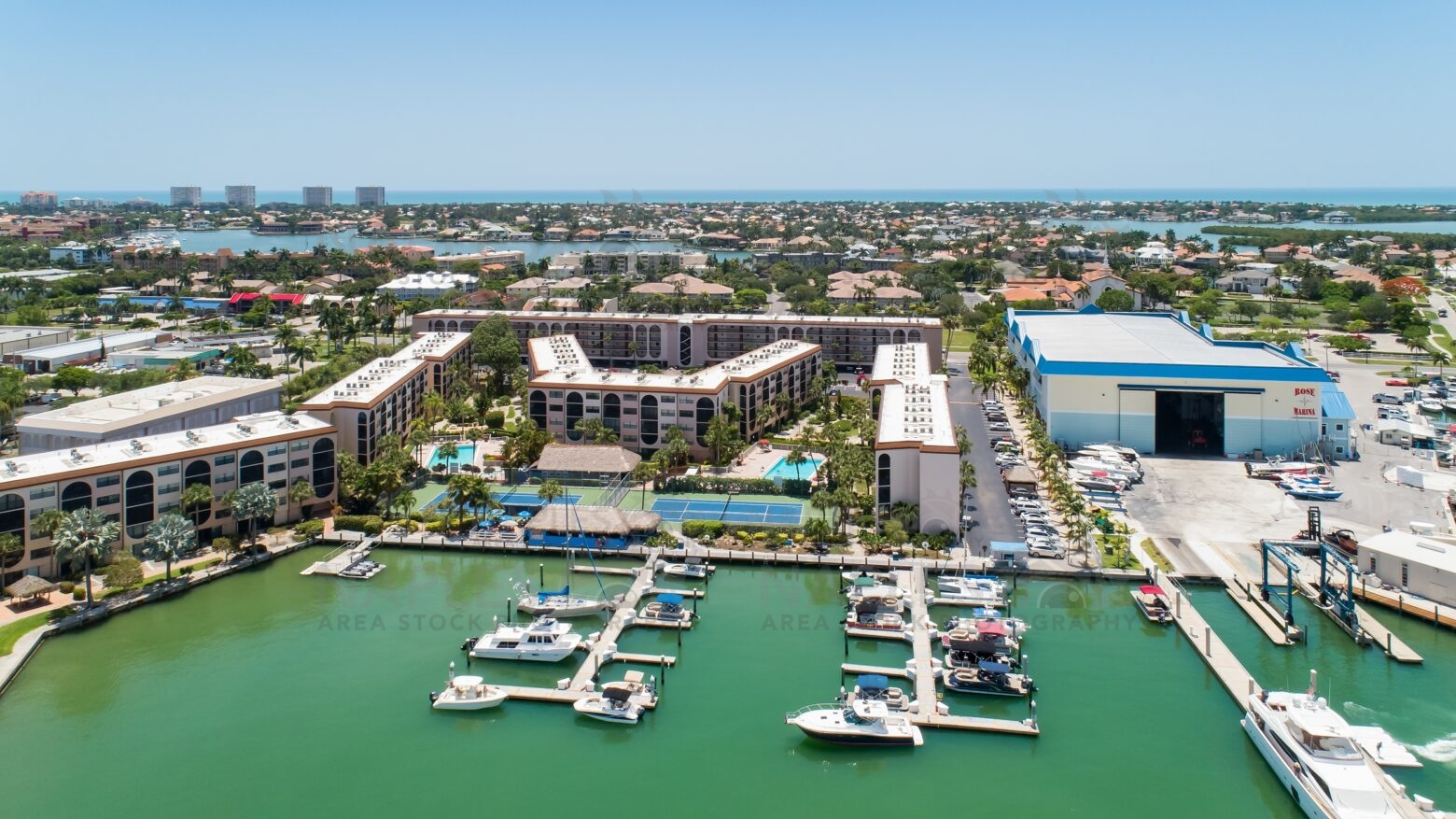 Anglers Cove Marco Island Aerial Stock Photography – Naples Area Stock