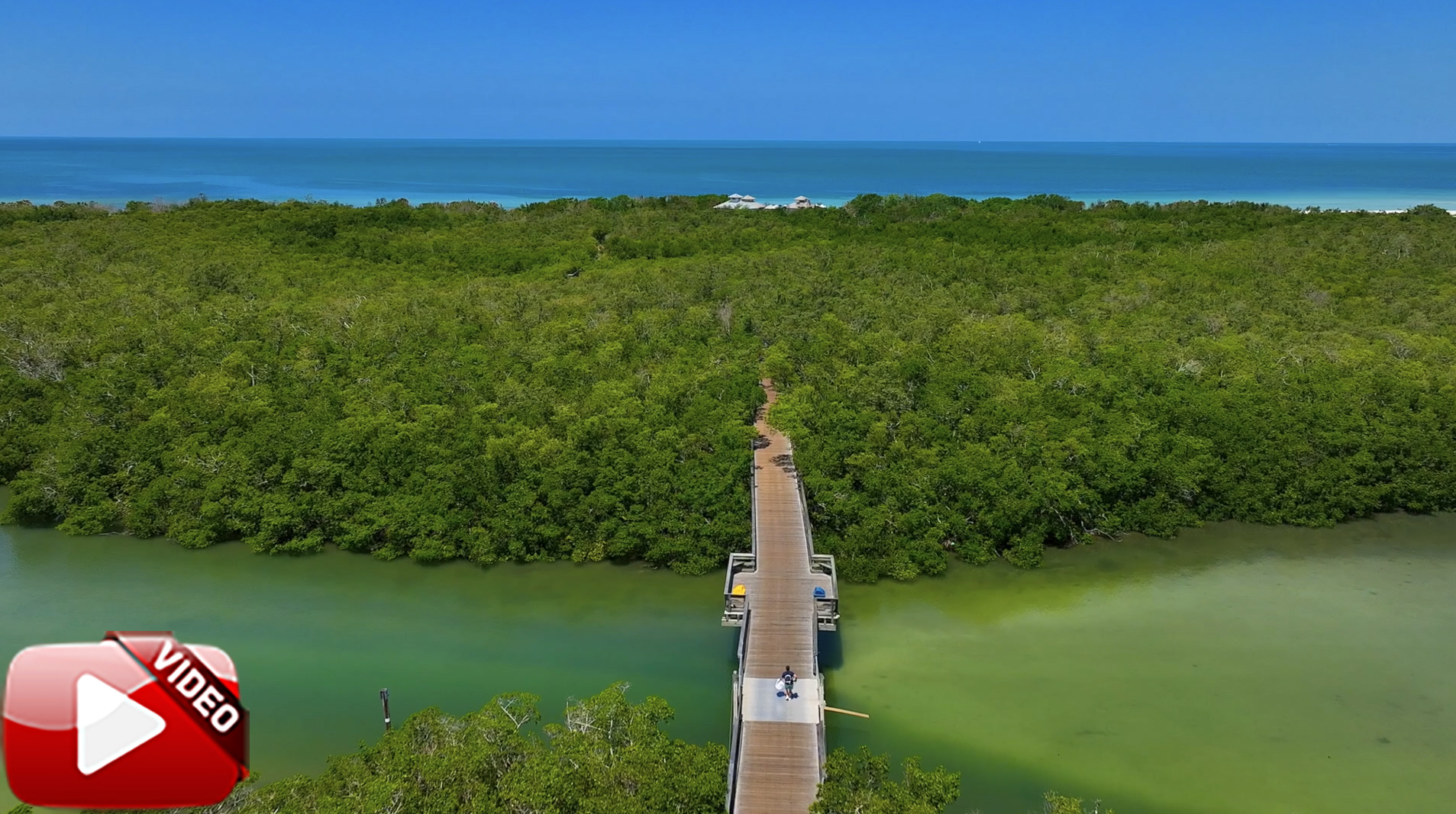 Clam Pass Beach Boardwalk Naples Stock Video_2_Watermarked