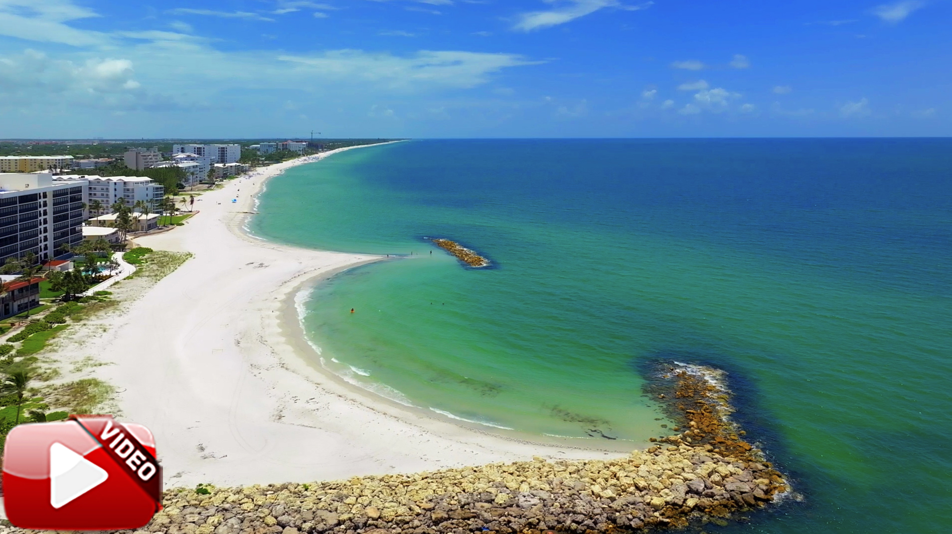 Moorings Beach Naples Aerial Stock Video_Watermarked